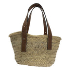 Loewe Anagram Logo Basket Bag Small Natural Brown — view 3