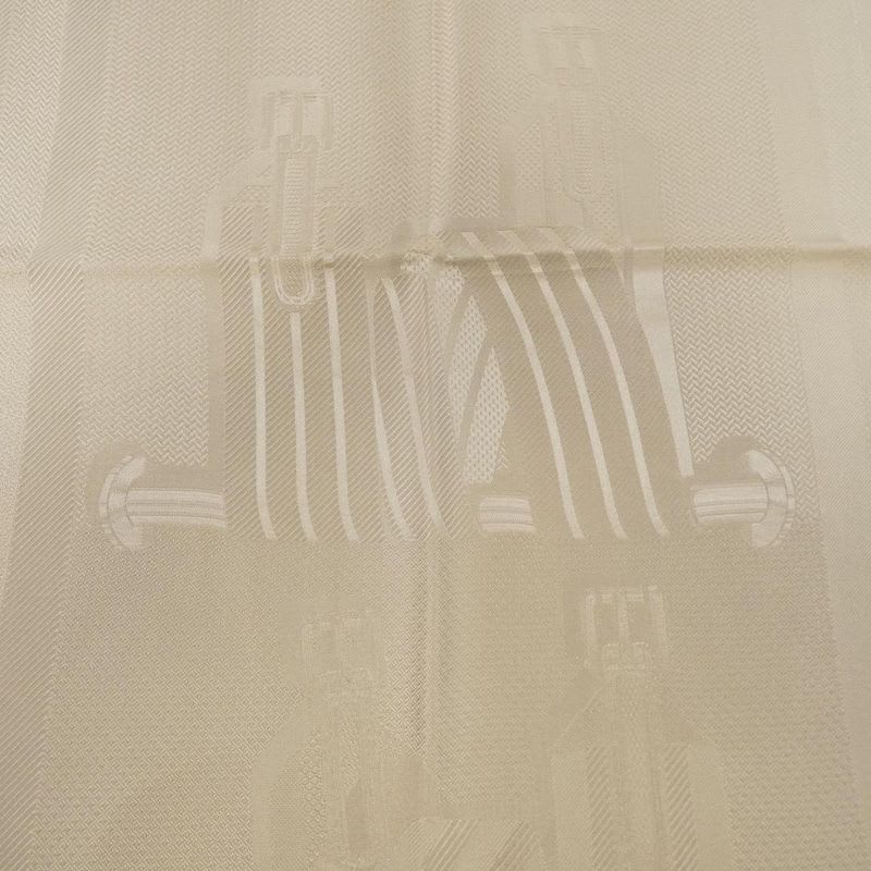 Hermes Coaching Silk Muffler Jacquard S Stole Scarf — view 4