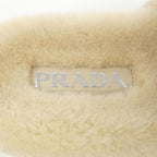 Prada Triangle Logo Shearling Slides 1 Xx662 Sandals — view 6