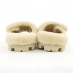 Prada Triangle Logo Shearling Slides 1 Xx662 Sandals — view 5