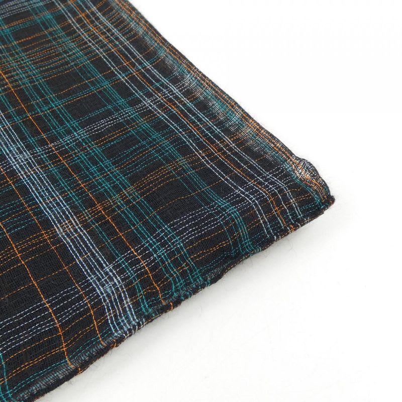 Hermes Plaid Tartan Green Stole — view 2