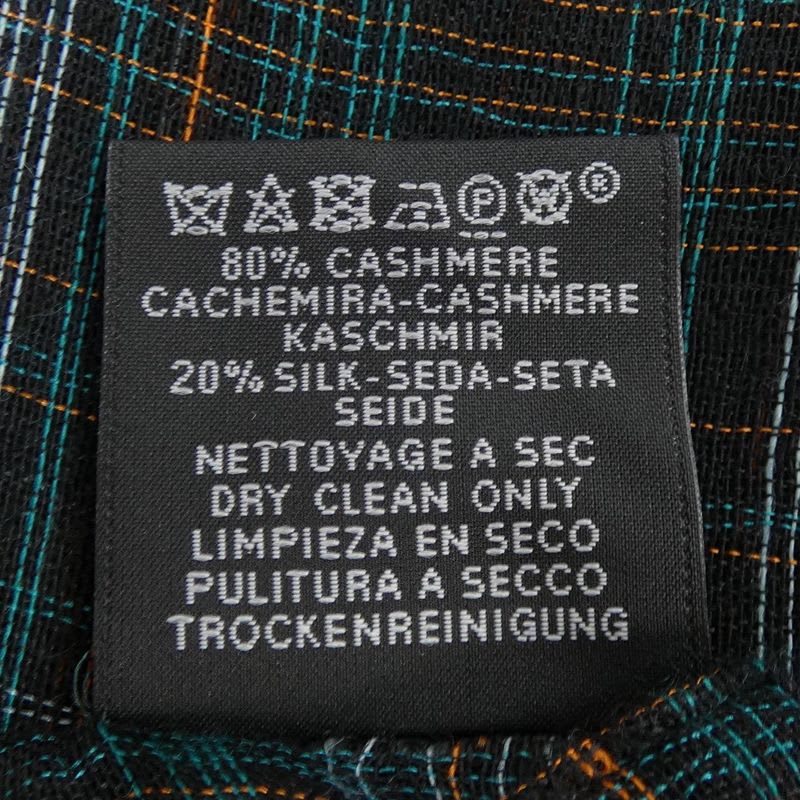 Hermes Plaid Tartan Green Stole — view 3