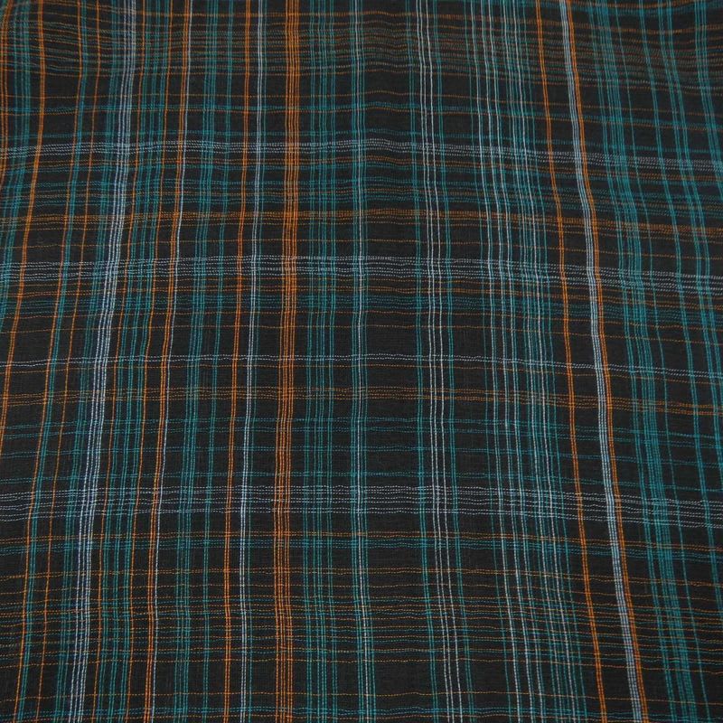 Hermes Plaid Tartan Green Stole — view 4