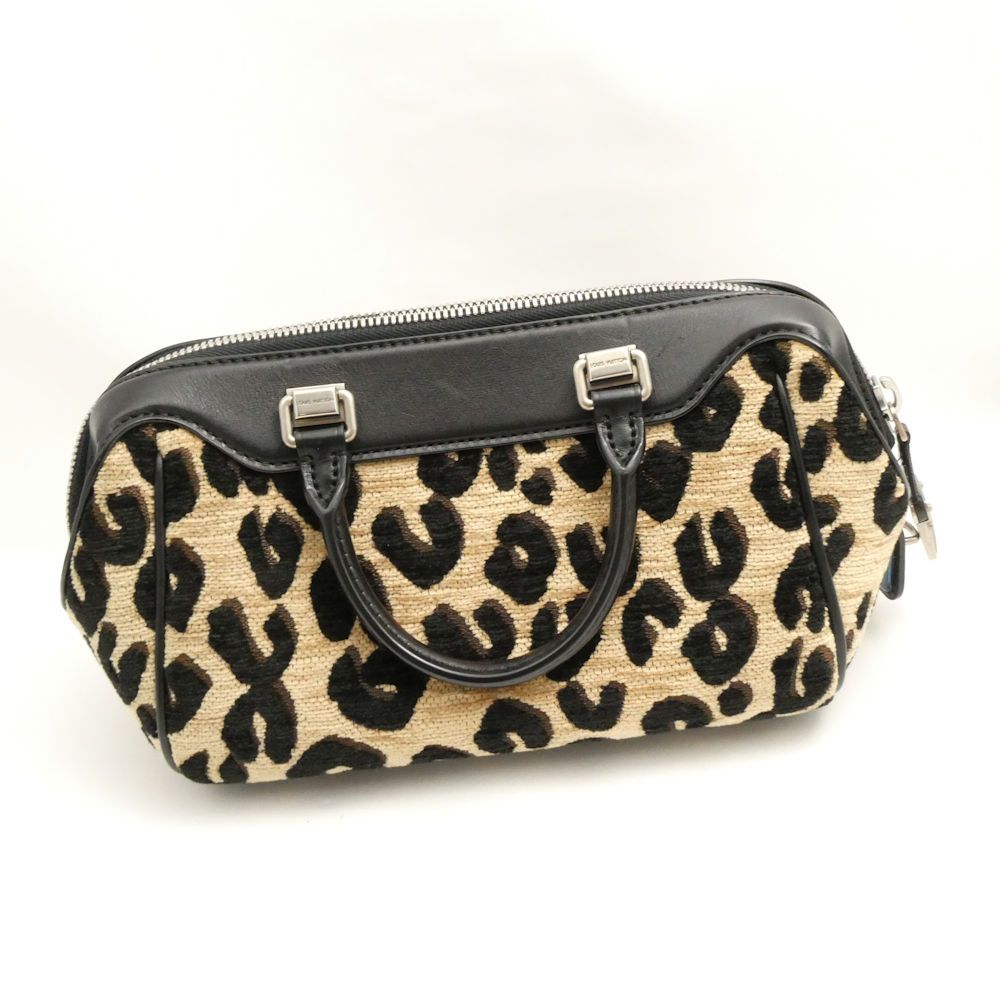 Louis Vuitton Leopard Baby Handbag Jacquard Fabric Pattern Print — view 3