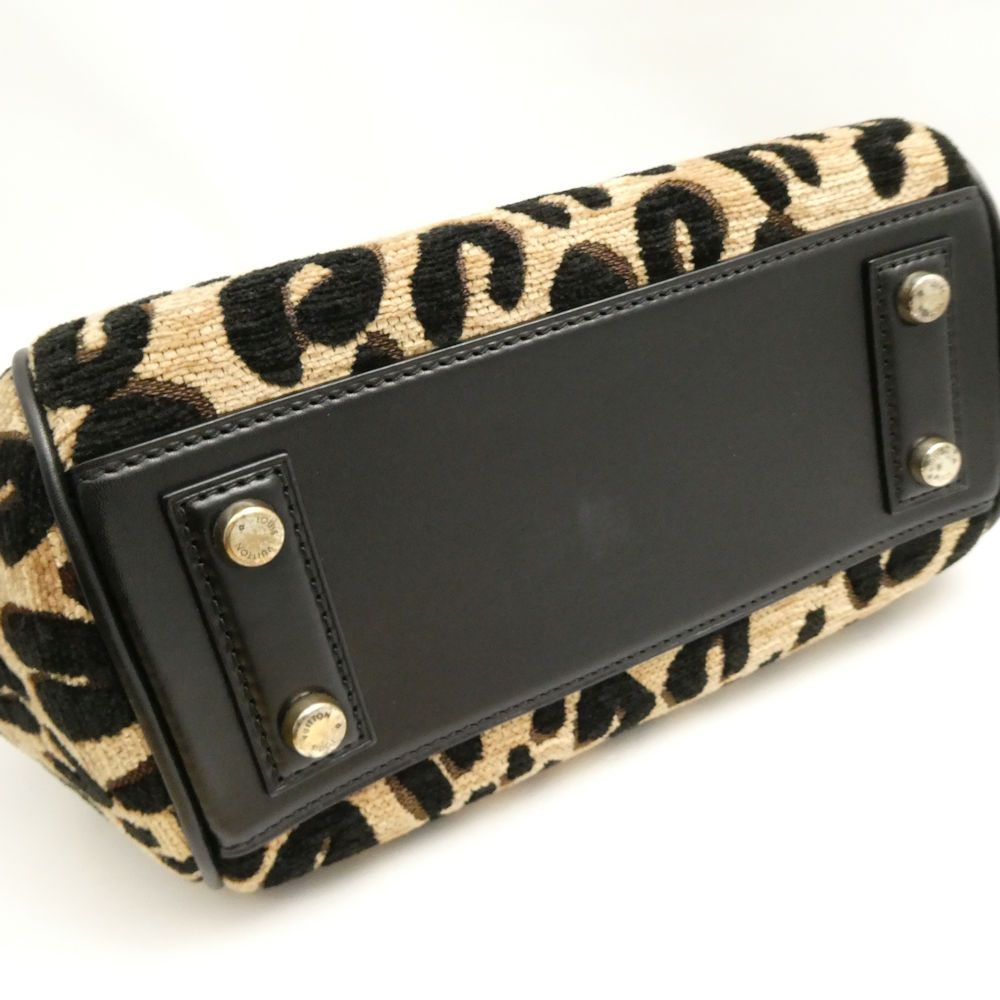 Louis Vuitton Leopard Baby Handbag Jacquard Fabric Pattern Print — view 6