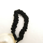 Chanel Hair Tie Faux Pearl CC Logo — view 8