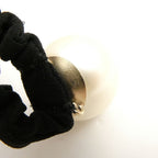 Chanel Hair Tie Faux Pearl CC Logo — view 7