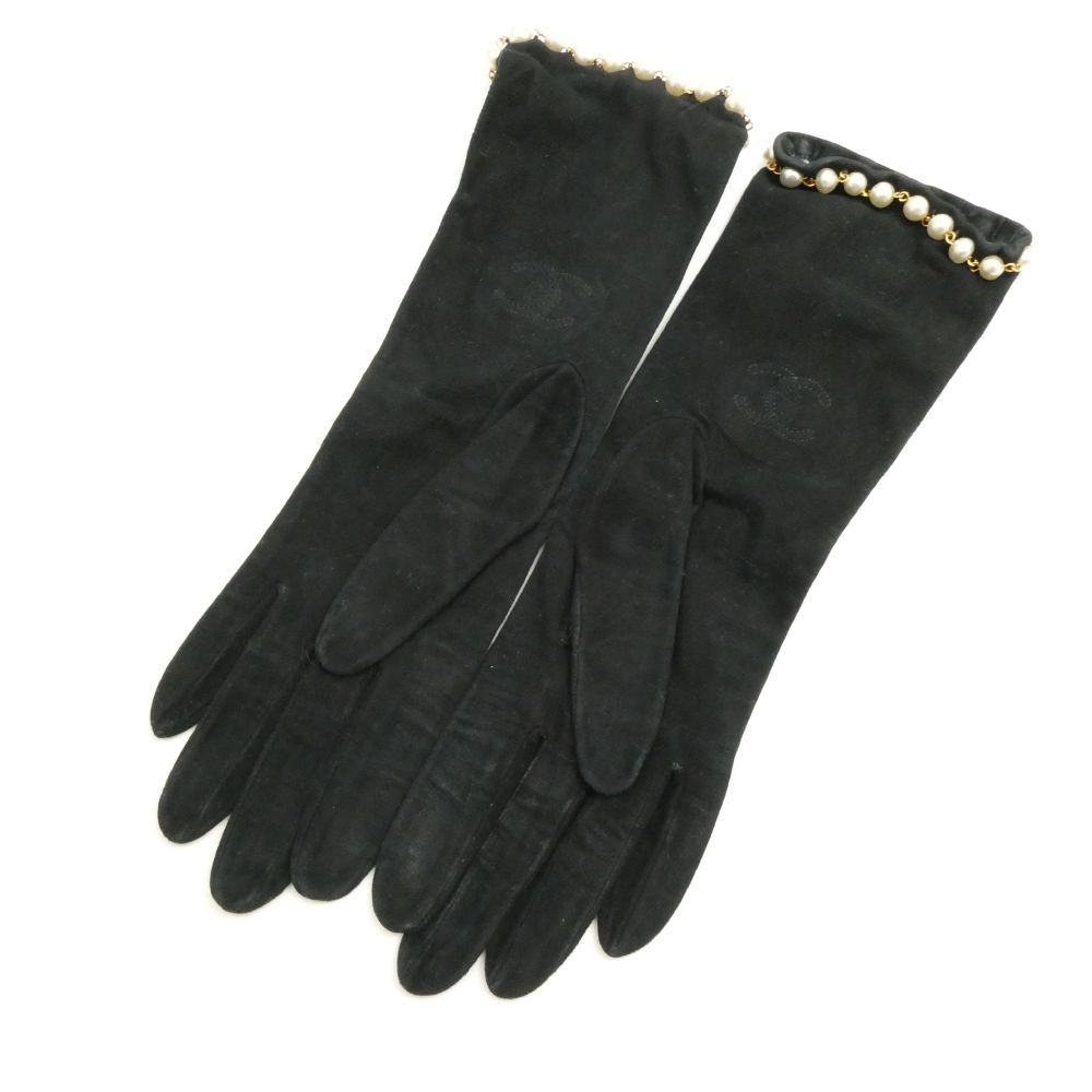 Chanel Gloves L Long Pearl — view 2