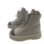 Chanel Boots 37 to CC Logo Lace Up Thick Sole — view 3