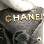 Chanel Boots 37 to CC Logo Lace Up Thick Sole — view 8