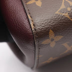Louis Vuitton Handbag Fold Tote MM Monogram Noir Black Wine Cles — view 7