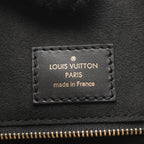 Louis Vuitton Handbag Fold Tote MM Monogram Noir Black Wine Cles — view 5