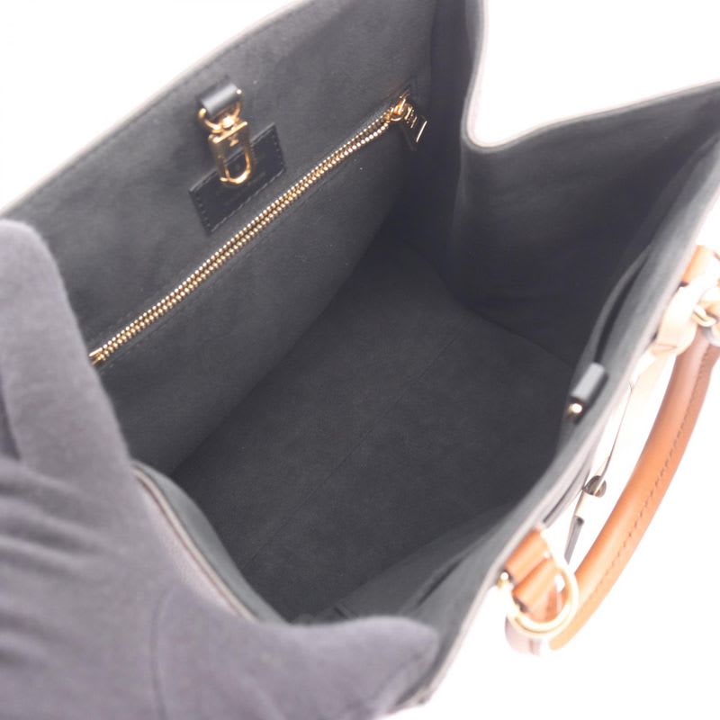 Louis Vuitton Handbag Fold Tote MM Monogram Noir Black Wine Cles — view 4