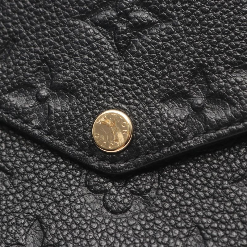 Louis Vuitton Shoulder Bag Pochette Felicie Noir Black Leather — view 7