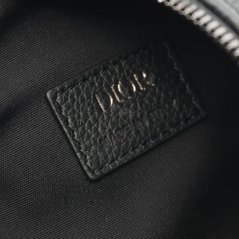 Dior Waist Bag Body Scarab Oblique Navy Canvas Leather — view 5