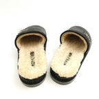 Chanel Velvet Calfskin Flats Flat Sandals 37.5 — view 4