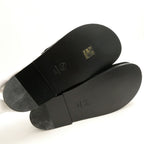 Chanel Velvet Calfskin Flats Flat Sandals 37.5 — view 6