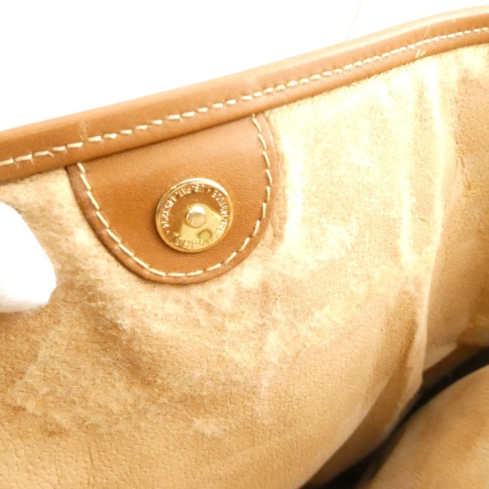 Gucci Sorry 002 115 Tote Leather GG Pattern Gold Charm Vintage — view 7