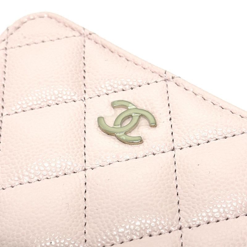 Chanel Coin Case Classic Zip Purse Ap0216 Caviar Leather Pink — view 7
