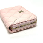 Chanel Coin Case Classic Zip Purse Ap0216 Caviar Leather Pink — view 4