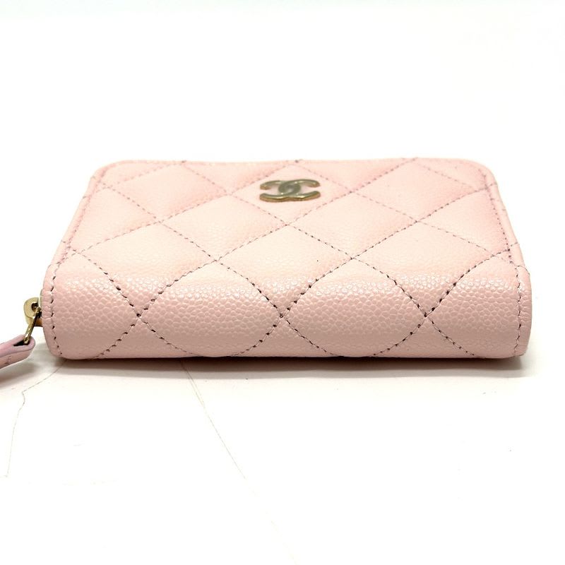 Chanel Coin Case Classic Zip Purse Ap0216 Caviar Leather Pink — view 3