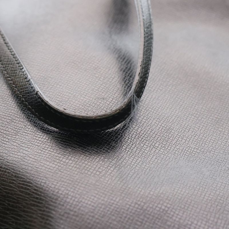 Saint Laurent Paris Shopping Bag Leather Tote Handbag Black — view 7