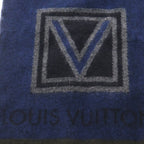 Louis Vuitton Echarpe Sticker Cashmere Blend Wool Scarf Shawl Blue — view 2