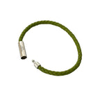 Hermes Goliath Braided Leather Bracelet Bangle Accessory Light — view 3