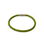 Hermes Goliath Braided Leather Bracelet Bangle Accessory Light — view 5