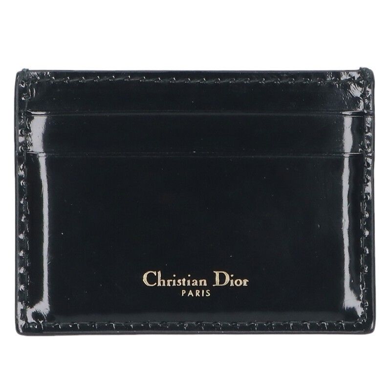 Dior Patent Leather Logo Card Case — view 3