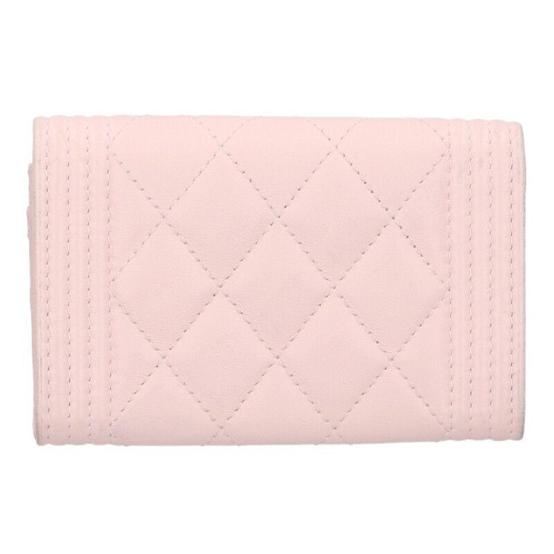 Chanel Boy Coco Mark Leather Card Case — view 3