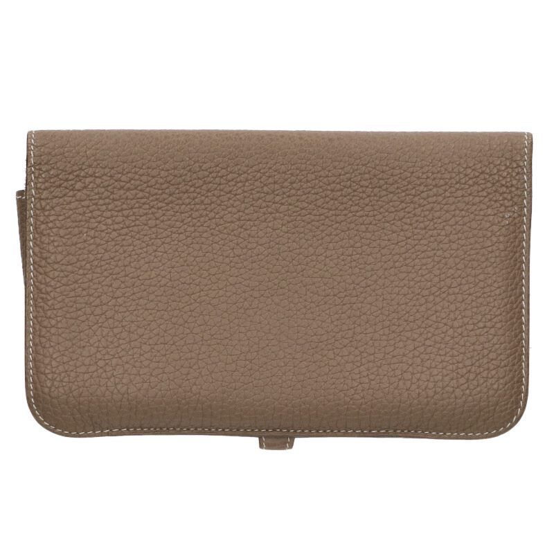 Hermes Dogon Duo GM Togo Etoupe Wallet — view 2