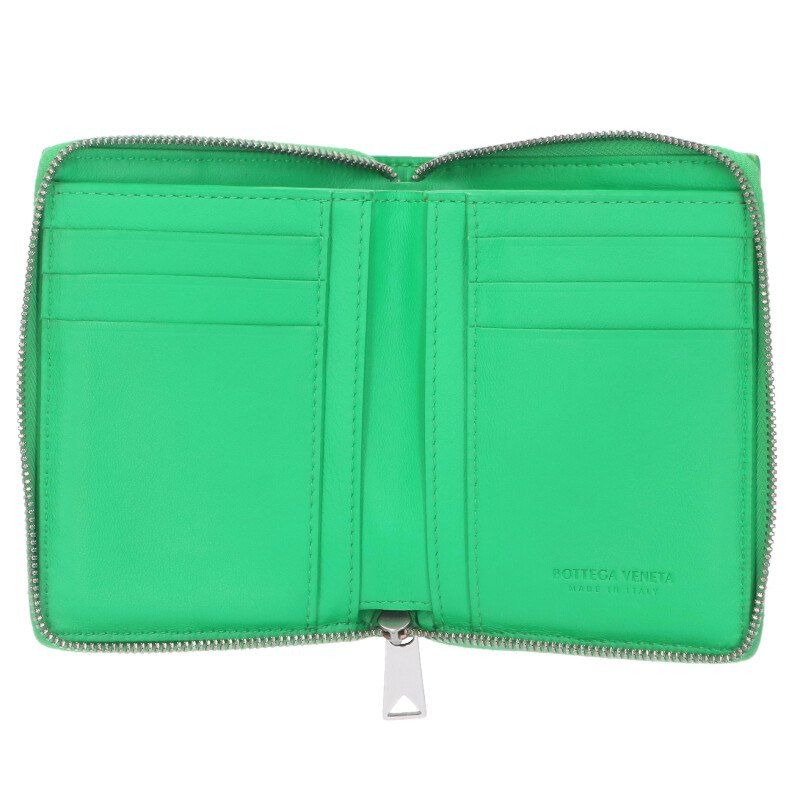Bottega Veneta Cassette Intrecciato Leather Round Zip Wallet — view 3
