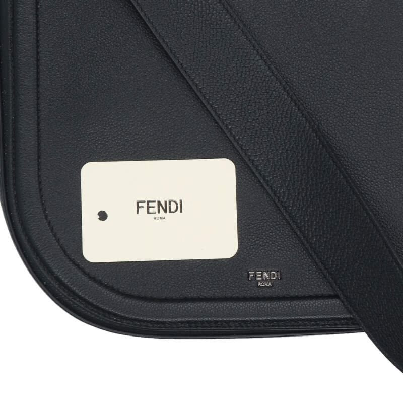 Fendi 7 Va622 Chiodo Leather Messenger Shoulder Bag — view 6