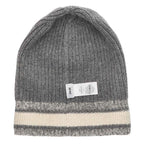 Dior 05 Dwi714 I007 D White Wool Cashmere Logo Beanie Knit Cap — view 3
