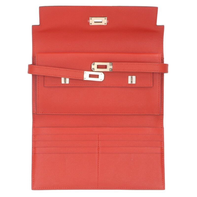 Hermes Kelly Wallet Long Depliant Grand Ash Capucines — view 3