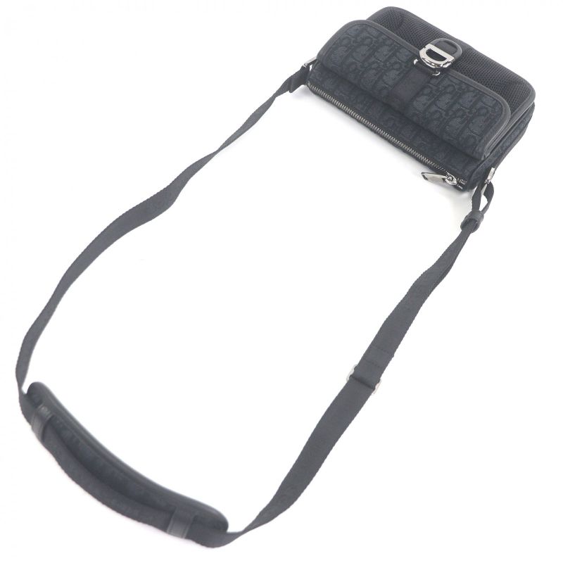 Dior Homme 2 Yky Canvas Leather 8 Buckle Oblique All Over Pattern