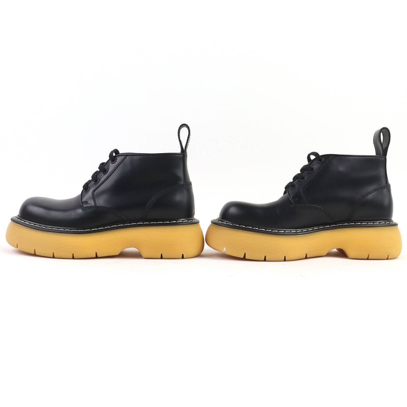 Bottega Veneta 23 SS Leather Bounce Boots Ankle Black 37 — view 3