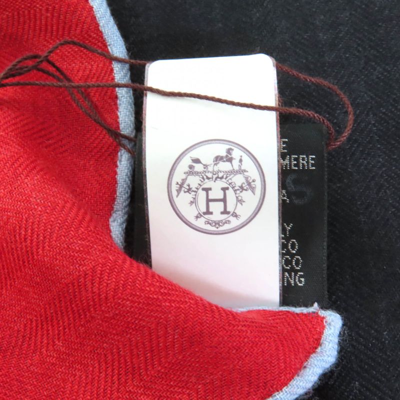 Hermes Carre Geant 140 Brides de Gala Applique Pique Cashmere Silk Blend — view 9