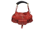 Saint Laurent Mombasa Hobo Handbag Cotton Leather Deer Antler
