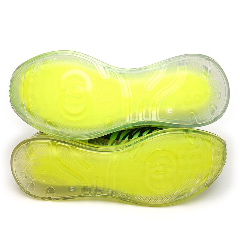 Gucci Ultrapeace R Knit High Cut Sneakers 7.5 Black Fluorescent — view 6