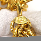 Chanel Circle Logo Necklace Plated Gold Chain — view 7