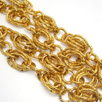 Chanel Circle Logo Necklace Plated Gold Chain — view 6