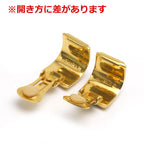 Hermes Enamel Earrings Plated Animal Cat — view 3