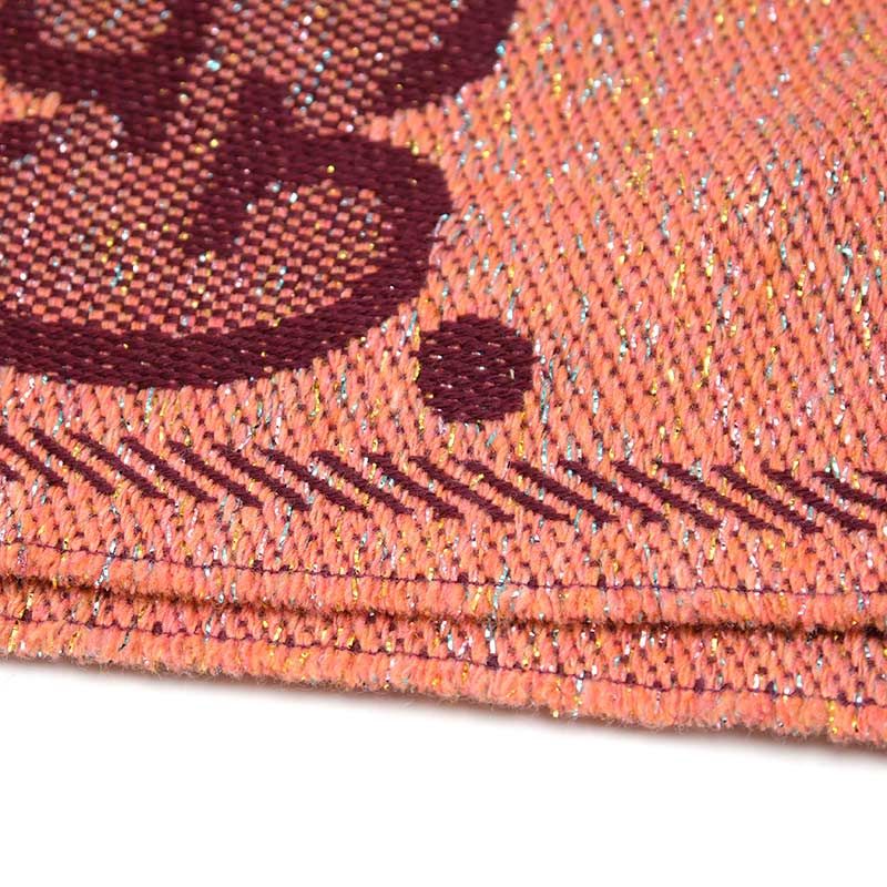 Gucci Lam Jaguar Do Muffler Shawl Pink Fringe Scarf — view 4