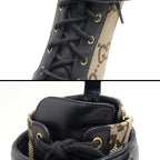 Gucci Double G Ankle Boots 38 GG Canvas Leather — view 6