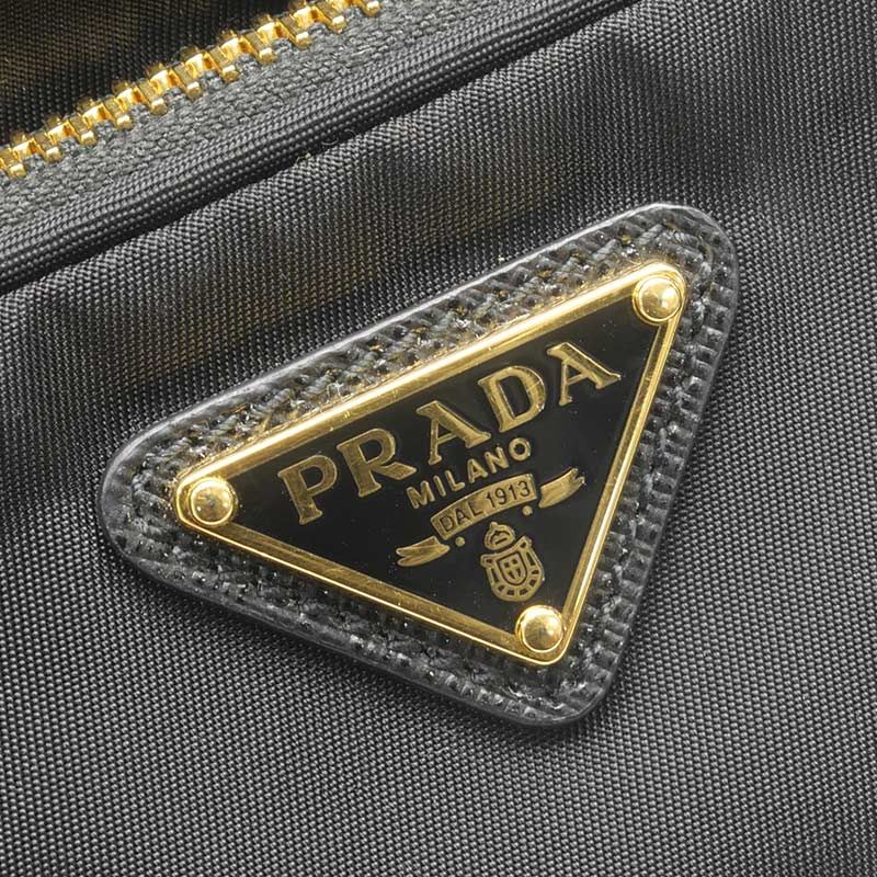 Prada Duet Re-nylon Bucket Bag 1 Bh038 Black — view 4