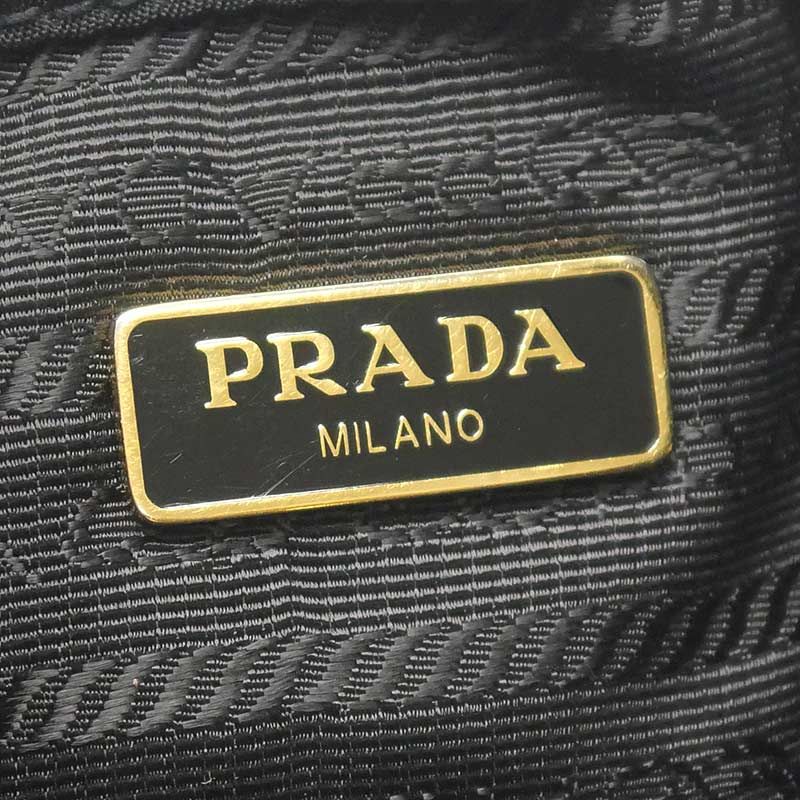Prada Duet Re-nylon Bucket Bag 1 Bh038 Black — view 9
