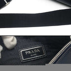 Prada Saffiano Shoulder Bag 2 Vh113 Navy