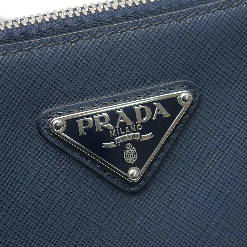 Prada Saffiano Shoulder Bag 2 Vh113 Navy